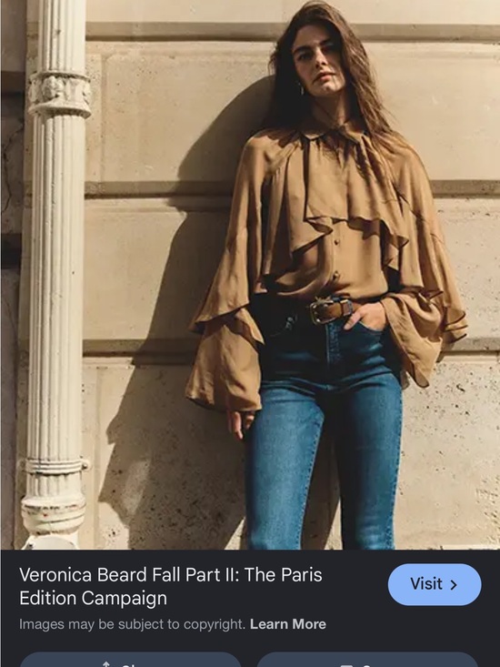 Veronica Beard Tops - Veronica Beard Brown Sugar Demaris Blouse
